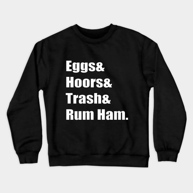 The Four Food Groups Crewneck Sweatshirt by DemBoysTees